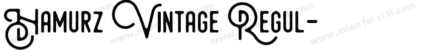 Hamurz Vintage Regul字体转换